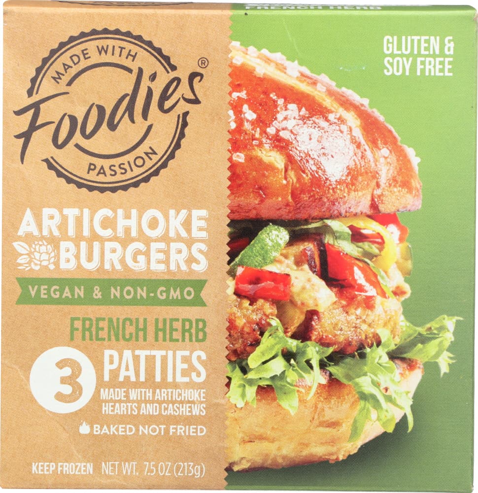 FRENCH HERB ARTICHOKE BURGERS, FRENCH HERB