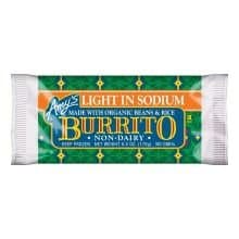 NON-DAIRY LIGHT IN SODIUM BURRITO, NON-DAIRY