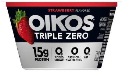TRIPLE ZERO BLENDED GREEK YOGURT, STRAWBERRY