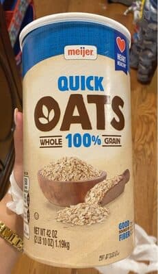 100% WHOLE GRAIN QUICK OATS